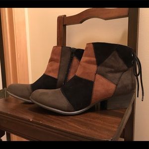Patchwork Booties Sz 7.5